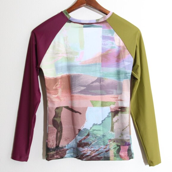 Seea Doheny Rashguard Ryde Long Sleeve Swim Surf Shirt UPF Colorblock Sz Medium - Picture 7 of 10
